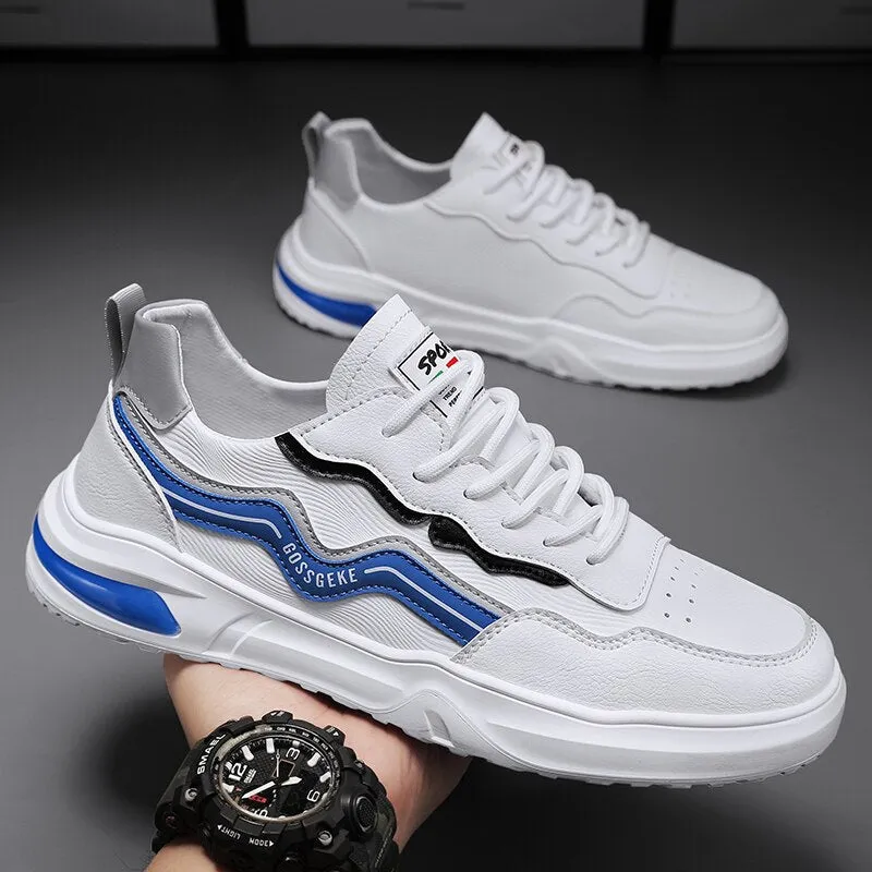 xiangtuibao Men Shoes Casual Leather Male Sneakers Flat Anti Slip Outdoor Walking Platform Sports Designer Luxury Retro Loafers Tennis