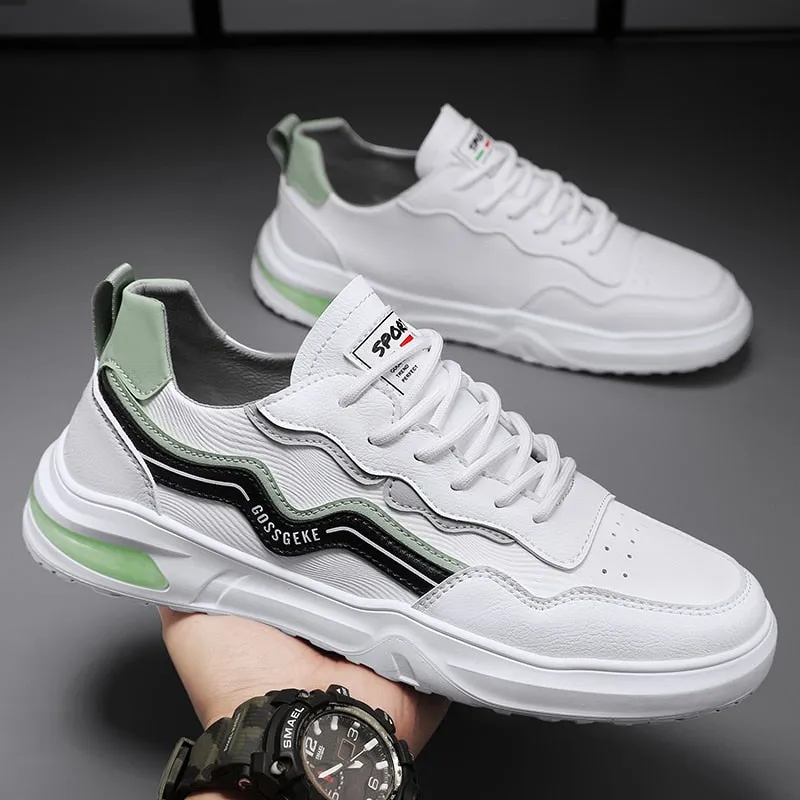 xiangtuibao Men Shoes Casual Leather Male Sneakers Flat Anti Slip Outdoor Walking Platform Sports Designer Luxury Retro Loafers Tennis