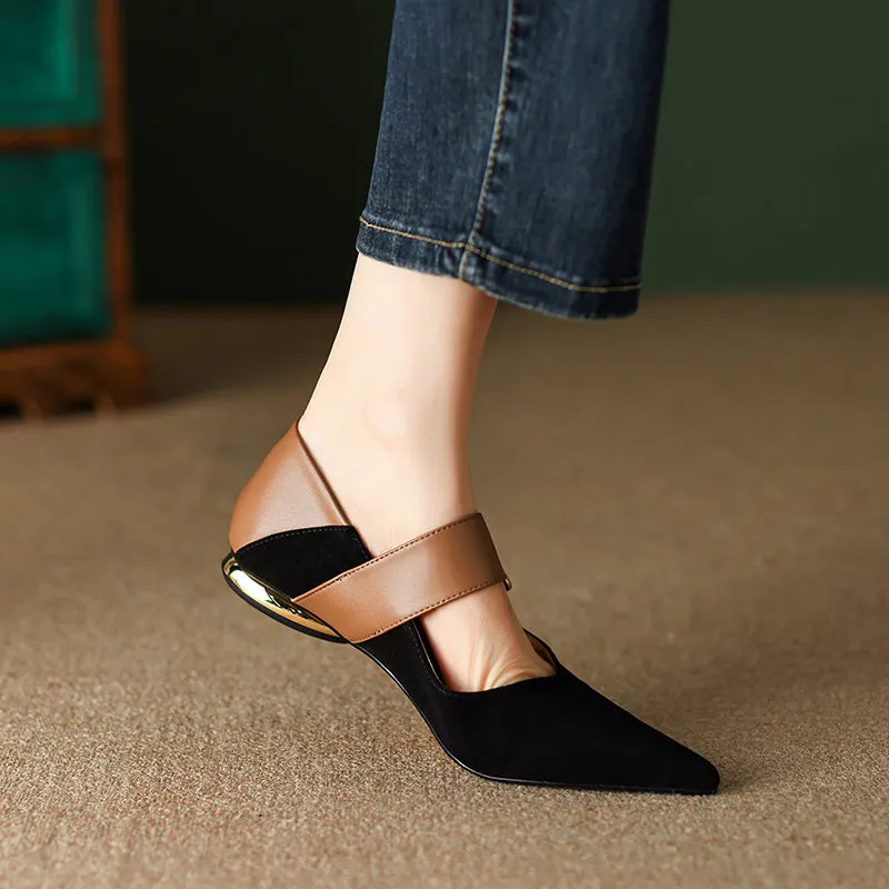 Zoya Pointed Toe Flat Mary Jane Shoes